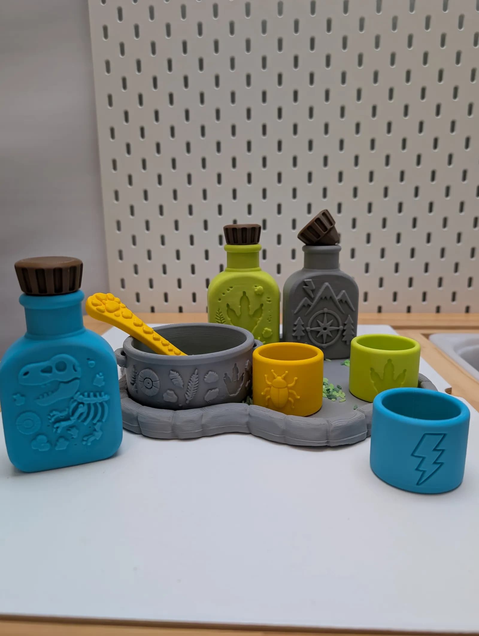 Kit de potions magiques – Thème dinosaures (Sky Prints)